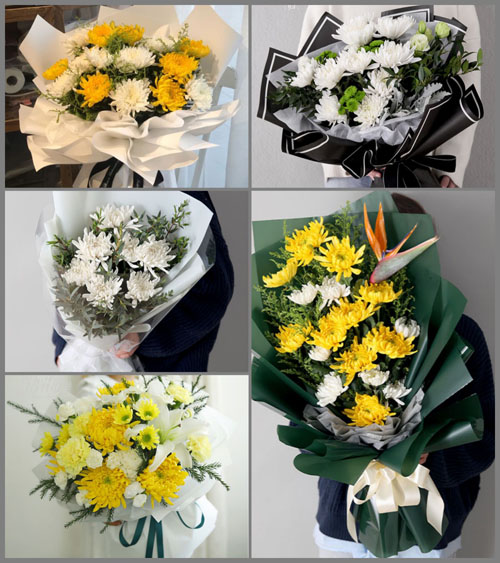 广东江门市恩平市牛江镇黄泥坦村白事花束代送